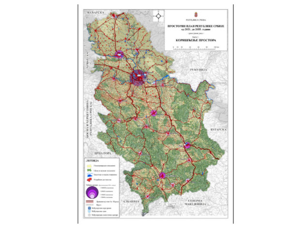 Izrada prostornog plana Srbije od 2021. do 2035. godine na ranom javnom uvidu