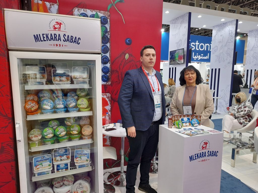 Aleksandar Ivanović, Export Manager, and Vesna Mitrović, Sales Director of Mlekara Sabac