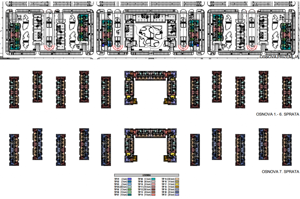 The typology of the apartments